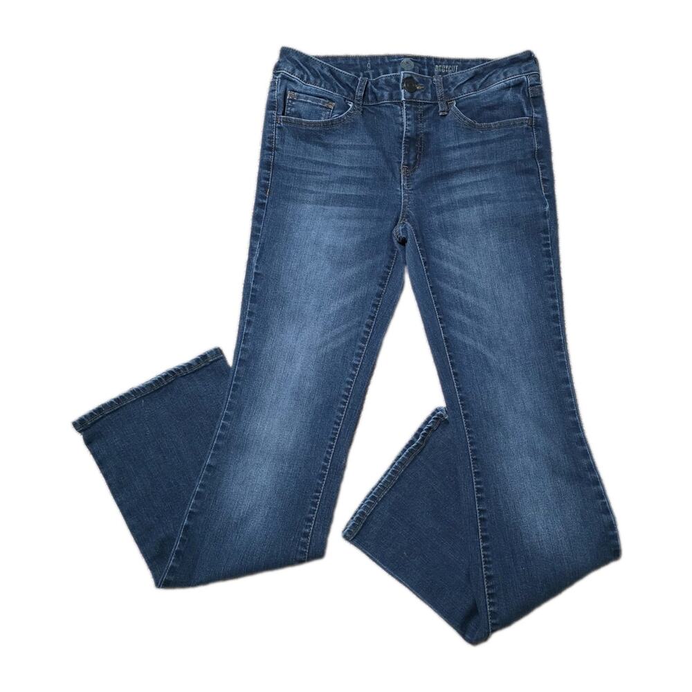 Y2K Bootcut Jeans Women Size 9/29 Waist Dark Wash Casual Minimalist Western Boho